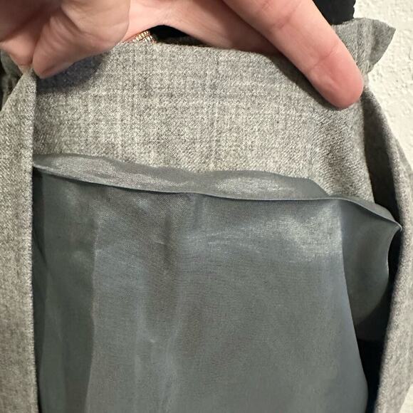 J. Crew Sidewalk Wool Skirt size US 6 Smocked Elastic High waist Pockets - Picture 7 of 12